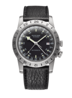 GLYCINE AIRMAN 40 NO1 (LIMITED) STEEL BLACK REF. GL0162 SELF-WINDING GMT CAL. GL293 LTD/1000