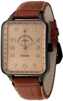 ZENO-WATCH BASEL Square SQ Special Retro Pointer Date Blacky Ref. 131Z-bk-f6 (copper dial)