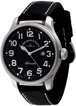 ZENO-WATCH BASEL Giant Pilot Automatic Deep Black Ref. 10554-a1 Self-Winding Cal. ETA 2824-2