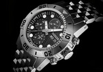 NAUTICFISH WATERWALL CHRONOGRAPH WM ONE (BLACK) 2000M MSC (MONO-SAFE-CABIN) DIVER CHRONO SL DIAL