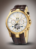 GERMAN DESIGN BRANDS PERIGAUM Automatic Steel IP Gold White Ref. P-1106-GW