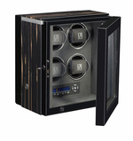 WATCH WINDERS Paul Design Gentlemen 4 Black Shadow LED - winds 4 automatic timepieces