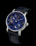SCHAUMBURG WATCH Unikatorium hand made BLUE ICE - completely handcrafted skeleton timepiece