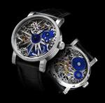 SCHAUMBURG WATCH Unikatorium hand made ICE CRYSTAL II - completely hand sekeletonized movement