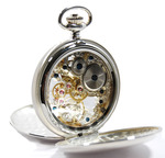 ZENO-WATCH BASEL Pocket Watch Double Savonette, solid sterling silver (925) Ref. TU 300 AG 01
