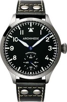 ARCHIMEDE PILOT 45 manual winding Ref. UA7949-H1.1 black strap, UA7949-H1.3 dark brown, UA7949-H1.2 brown strap