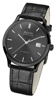 EPOS Originale 3420 Ref. 3420.152.25.14.15 - PVD black, black leather strap