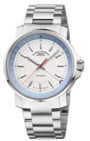 MÜHLE GLASHÜTTE/SA. Sporty 29ER ZEIGERDATUM Ref. M1-25-32-MB white & blue dial