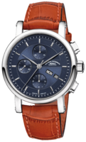 MÜHLE GLASHÜTTE/SA. Classical TEUTONIA II CHRONOGRAPH Ref. M1-30-92-LB night blue dial