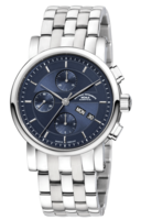 MÜHLE GLASHÜTTE/SA. Classical TEUTONIA II CHRONOGRAPH Ref. M1-30-92-MB night blue dial