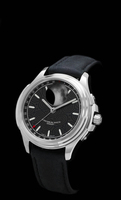 SCHAUMBURG WATCH Damast Trilogy Ref. Damast Moon - damascus steel dial and perpetual moon