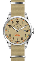 ZENO-WATCH BASEL Navigator NG Quartz Ref. 5231Q-i9 sand dial, sand nato strap