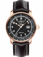 ZEPPELIN 100 Years Rose Gold PVD Ref. 7654-2 Pulsometer Automatic Caliber ETA 2826-2