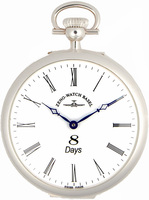 ZENO-WATCH BASEL Pocket Watch Lepine Nidor 8-Days – roman – silver Ref. BuserTU-i2-rom