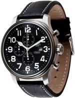 ZENO-WATCH BASEL Giant Pilot Chronograph Date oblique dial Ref. 10557TVD-a1