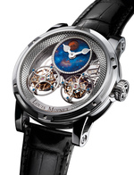 LOUIS MOINET SIDERALIS EVO Ref. LM-52.70.20 18K grey gold - inverted double tourbillon - Limited Edition of 12 Timepieces