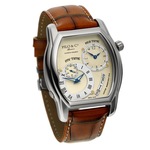 PILO & Co Doppio Orario Ref. P0300HQS DUAL TIME IVORY - 2 x Swiss Quartz movements