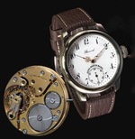  VINTAGE & PRE-OWNED ZENO-WATCH BASEL Vintage RECORD Pocket Watch On Wrist. Ref. 1460-S2 Vintage Movement (PRE-OWNED)
