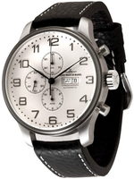 ZENO-WATCH BASEL Big Stars Giant Retro Chronograph Day-Date Ref: 10557TVDD-e2 white