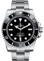 ROLEX SUBMARINER Ref. 114060 steel - black ceramic bezel w. platinum coating, no date, self-winding cal. 3130