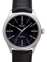 ROLEX CELLINI TIME REF. 50509 BLACK, 18K WHITE GOLD, BLACK DIAL, CAL. 3132 AUTOMATIC