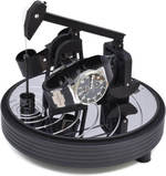 WATCH WINDERS Kunstwinder KW Ripple Effect for 2 self-winding timepieces, mirror chrome-plated, anodized aluminium