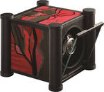 WATCH WINDERS RDI Charles Kaeser SIGNATURE VEGETAL soft-black metal columns, plane tree, shagreen and sycamore marquetry sides
