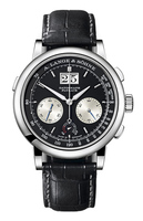 A. LANGE & SÖHNE SAXONIA DATOGRAPH UP/DOWN REF. 405.035 PLATINUM, BLACK SILVER, CAL. L951.6 (PR>60H)