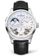 JAEGER‑LECOULTRE DUOMÉTRE Quantième Lunaire Ref. 6043420 18K White Gold Cal. 381 (manual winding, moon phases)