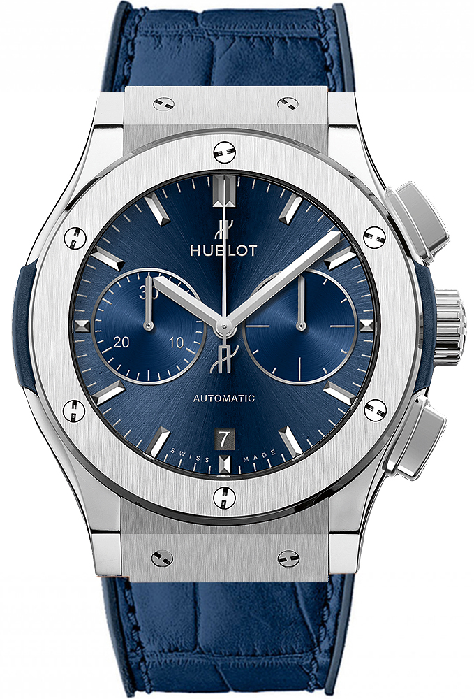 HUBLOT CLASSIC FUSION CHRONOGRAPH TITANIUM 45 REF. 521.nx.7170.lr  Cal. HUB1143