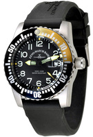 ZENO-WATCH BASEL Airplane Diver 50 ATM Black Dial - Black+Yellow Diver Bezel - Ref. 6349-515Q-12-a1-9 - Cal. Ronda 515 Quartz