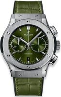 HUBLOT CLASSIC FUSION CHRONOGRAPH TITANIUM GREEN REF. 521.NX.8970.RX SELF-WINDING CAL. HUB1143
