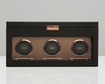 WATCH WINDERS Wolf Designs AXIS TRIPLE WINDER WITH STORAGE - 469416 copper