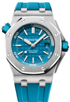 AUDEMARS PIGUET ROYAL OAK OFFSHORE DIVER Ref. 15710ST.OO.A032CA.01, turquoise Méga Tapisserie dial, self-winding cal. AP 3120 (60H PR)