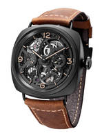 PANERAI RADIOMIR LO SCIENZIATO - TOURBILLON GMT CERAMICA - 48MM PAM00348 MANUAL CAL. P.2005/S
