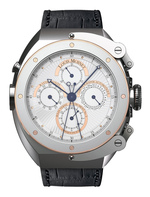 LOUIS MOINET JULES VERNE Instrument II Ref. LMV-18.41.60 Split-Second Chronograph Silver Self-Winding LTD/60