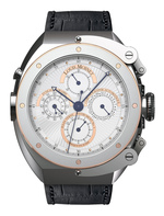 LOUIS MOINET JULES VERNE Instrument I Ref. LMV-17.41.60  Chronograph GMT  Silver  Self-Winding  LTD/60
