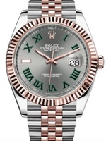 ROLEX DATEJUST OYSTER 41MM ROLESOR SLATE DIAL REF. 126331-0015 WIMBLEDON SELF-WINDING CAL. 3235