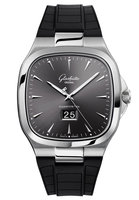 GLASHÜTTE ORIGINAL Vintage Seventies Panorama Date Steel Slate Grey Automatic Ref. 2-39-47-12-12-06 self-winding Cal. 39-47