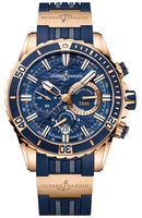 ULYSSE NARDIN Marine Diver Ref. 1502-151-3/93 18K Rose Gold  Self-Winding Chronograph Cal.  UN-150