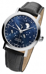 EPOS Oeuvre D’Art 3440 Big Moon Blue Sunray Ref. 3440.322.20.16.25 self-winding Moonphase base ETA 2892