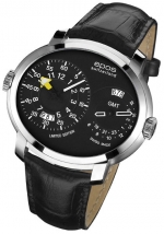 EPOS Oeuvre D’Art 3400LE Ref. 3400.122.20.35.25 Dual Timer, Reverse 24h 2nd time zone, Cal. 2 x  ETA 2671