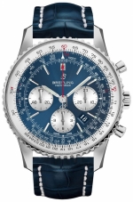 BREITLING NAVITIMER 1 B01 CHRONOGRAPH 46 STEEL-BLUE SELF-WINDING REF. AB0127211C1P1 CAL. B01
