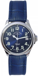 ZENO-WATCH BASEL Basic Pilot Automatic Blue Ref. 12836-a4 ETA 2824 self-winding movement - 37mm stainless steel case