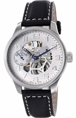 ZENO-WATCH BASEL Oversized (OS) retro Skeleton Ref. 8558-9S-e2 manual winding, hand assembled skeleton movement Unitas 6497