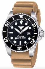 KHS TACTICAL WATCHES TYPHOON Black Steel Automatic Ref. KHS.TYSA.DT Cal. ETA 2824-2