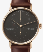 NOMOS GLASHÜTTE/SA LAMBDA 39 VELVET BLACK Ref. 954 18K Rose Gold Manual Twin Barrel Caliber DUW 1001