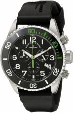 ZENO-WATCH BASEL Diver ceramic Q Chrono Green Ref. 6492-5030Q-a1-8 scratch-proof ceramic diving bezel