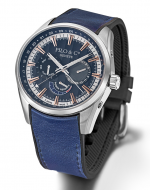 PILO & Co Pieces d'Exception REF. P0606HAS STEEL BLUE AUTOMATIC - GMT - POWER RESERVE