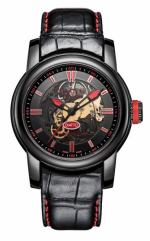 PILO & Co Limited Edition Ref. P0517HAB Série Limitée Skeleton Black PVD Automatic